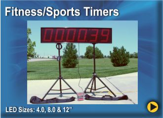 BRG Fitness, Sports & Short Duration timers are perfect for fitness events, sports events, charity events